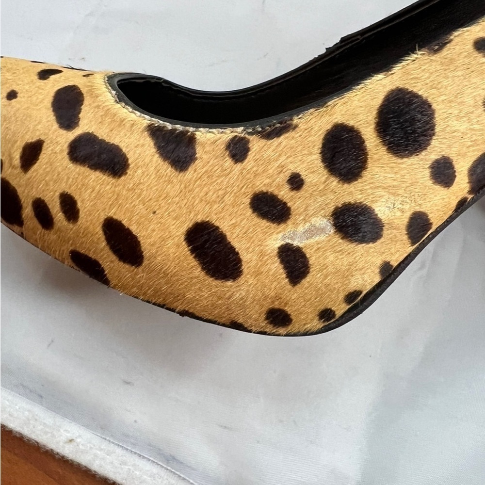 Tory Burch Cheetah Print Calf Hair Heels Pumps Women's Size 8M Classic Style - Picture 7 of 15